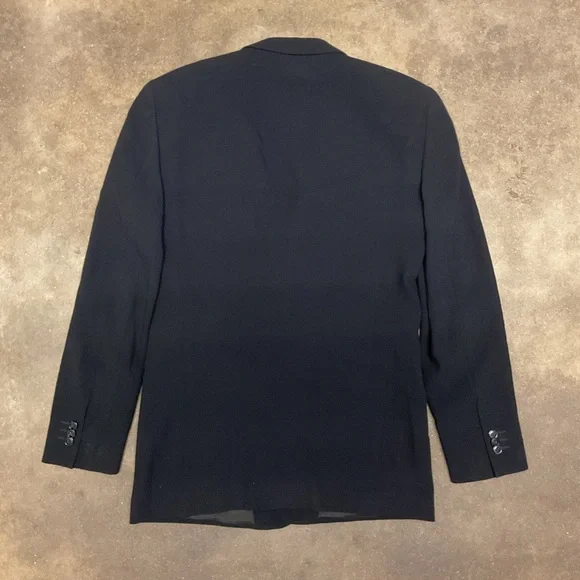 Emporio Armani Sean Line Blazer Black Virgin Wool Made in Italy – Fits M